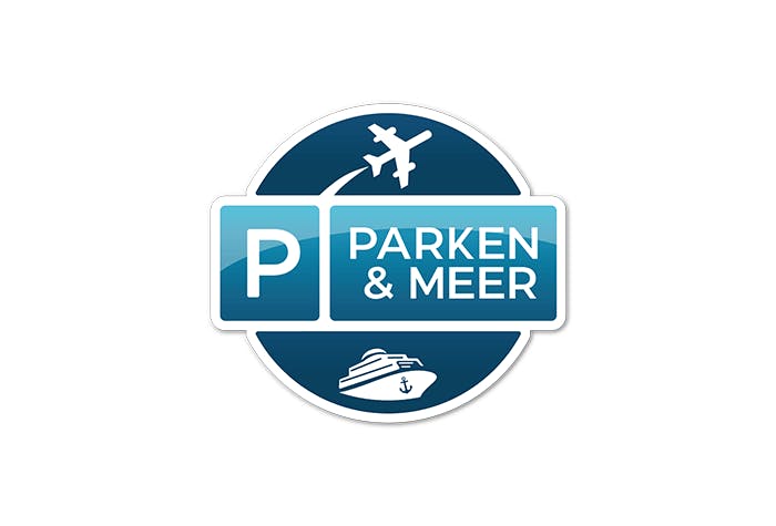 Logo Parken und Meer Parkplatz Warnem&uuml;nde